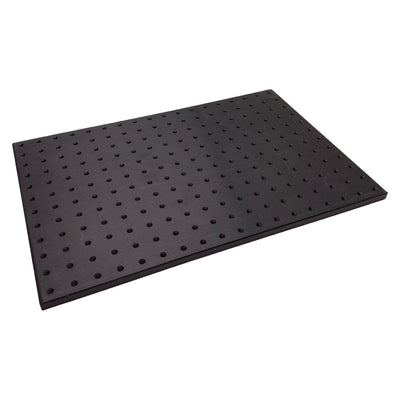 Used Anodized Aluminum Optical Breadboard, 18in x 12in x 1/2in, 1/4in-20, 1in Spacing