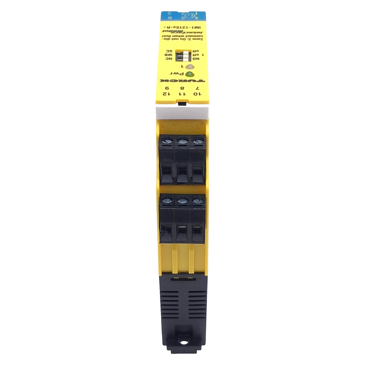 Used Turck IM1-121Ex-R Isolating Switching Amplifier, 1-Channel, NO/NC, 250VAC/125VDC