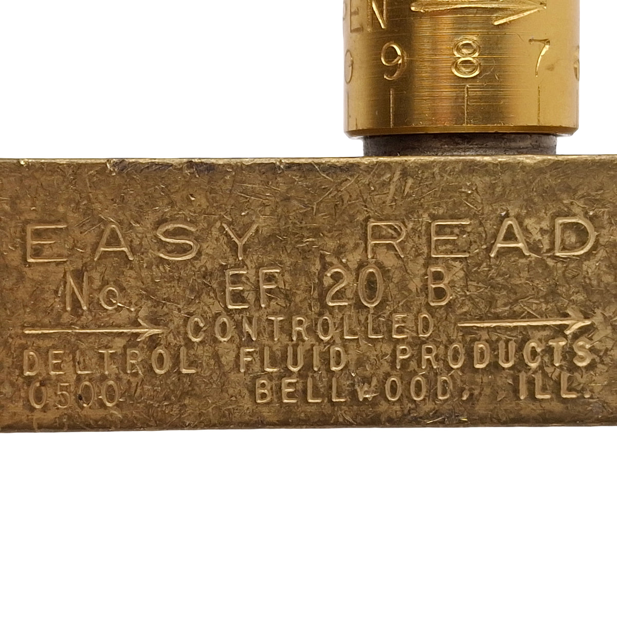 New Deltrol EF20B Easy Read Flow Control Valve, Brass, 2000psi, 6gpm, 1/4in NPTF