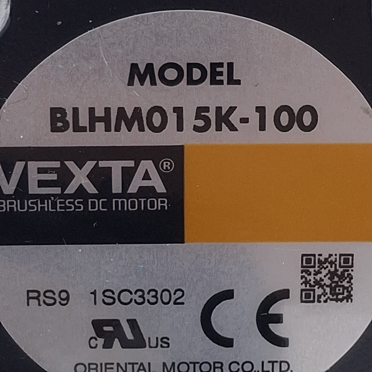 Used Oriental Motor BLHM015K-100 VEXTA Brushless DC Motor, 100:1, ø6mm Shaft, 24VDC