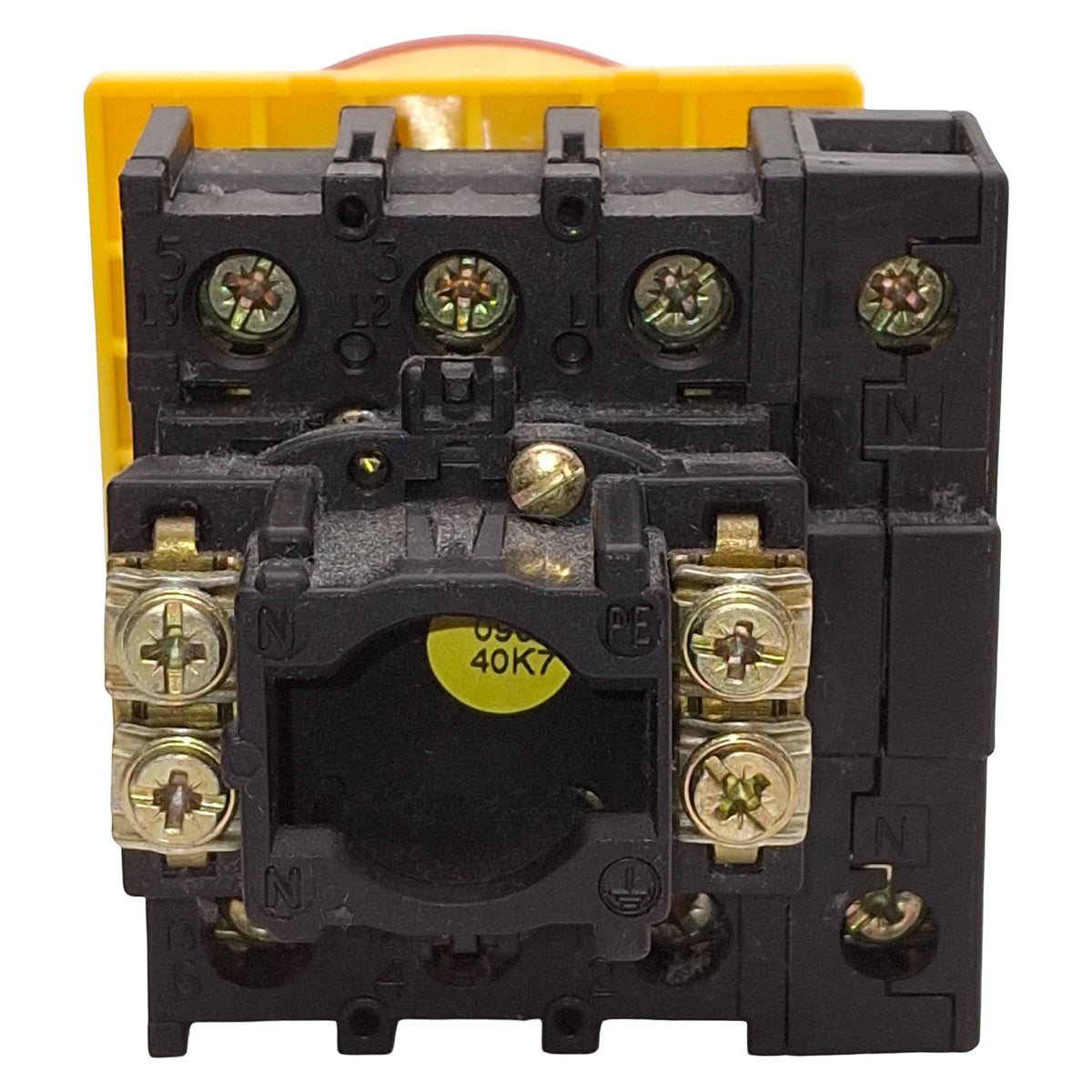 Used Siemens 3LD1204-0TC53 Rotary Disconnect Switch 4NO, 25HP @ 3Ø 575VAC, 30A 600VAC