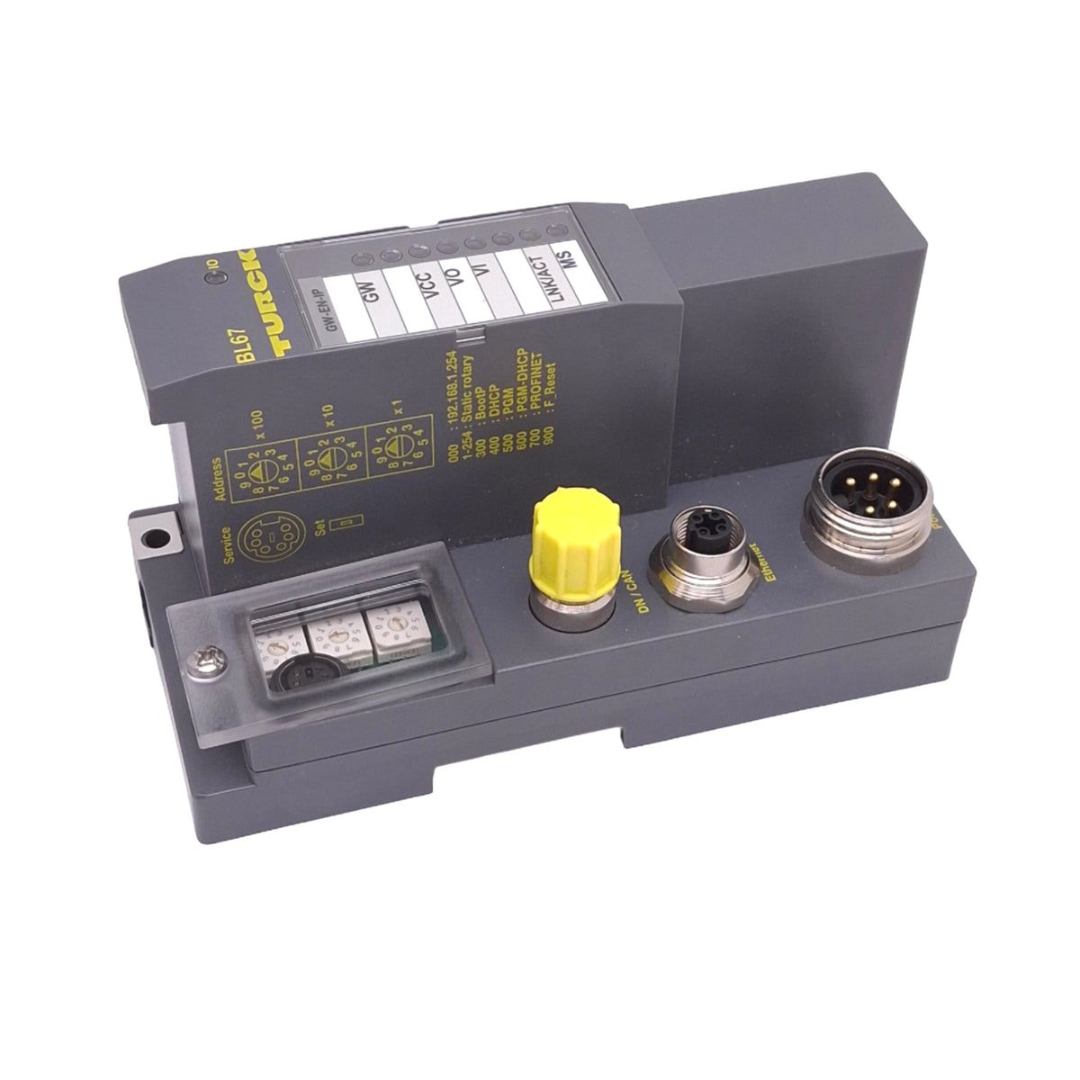 Used Turck BL67-GW-EN-IP Gateway module for BL67 I/O System, EtherNet/IP, 24VDC