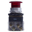 Used Allen Bradley 800T-FZTQH24RA Illuminated Push-Pull/Twist-Release E-Stop, 1NO+1NC