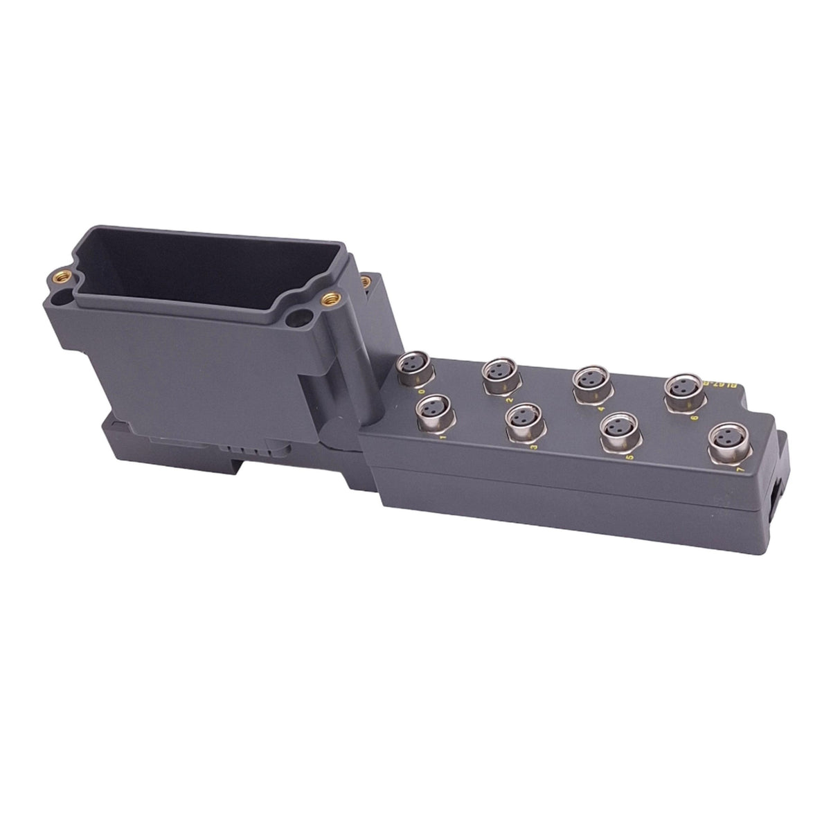 Used Turck BL67-B-8M8 Base Module for BL67 I/O System, 8-Point M8 3-Pin, DIN Rail
