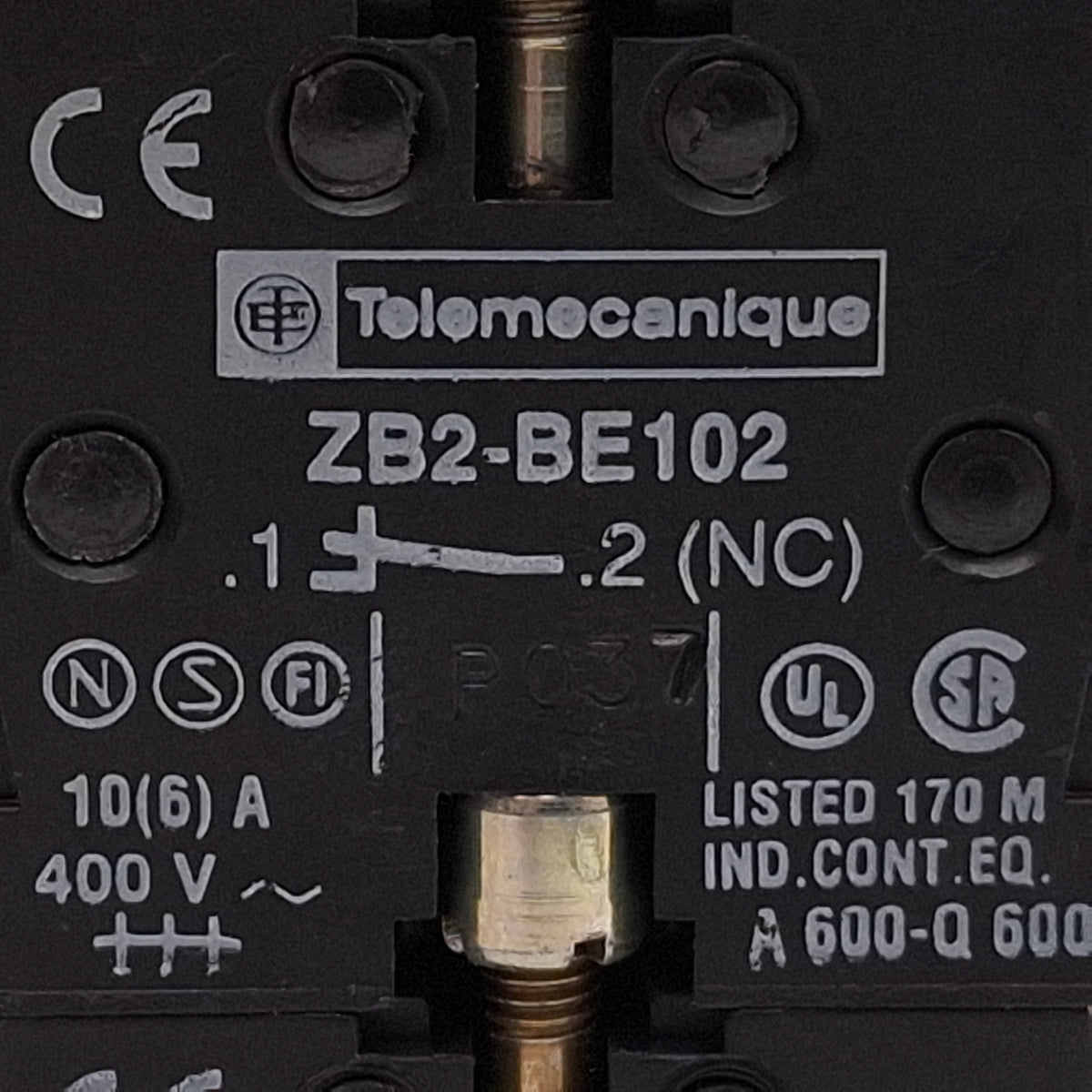 Used Teleflex ZB2BT4 E-Stop Pushbutton, ø40mm Mushroom, Push-Pull, 4NC, 10A 400VAC