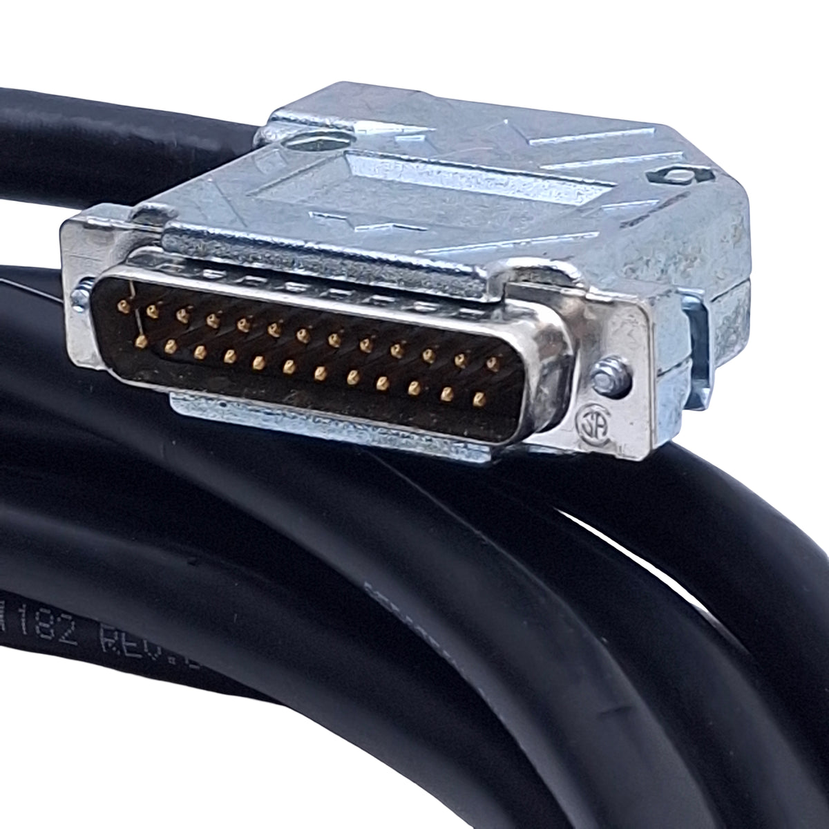 Used Aerotech C165011-50 NDrive Brushless Motor Encoder Feedback Cable, 5m, 25-pin