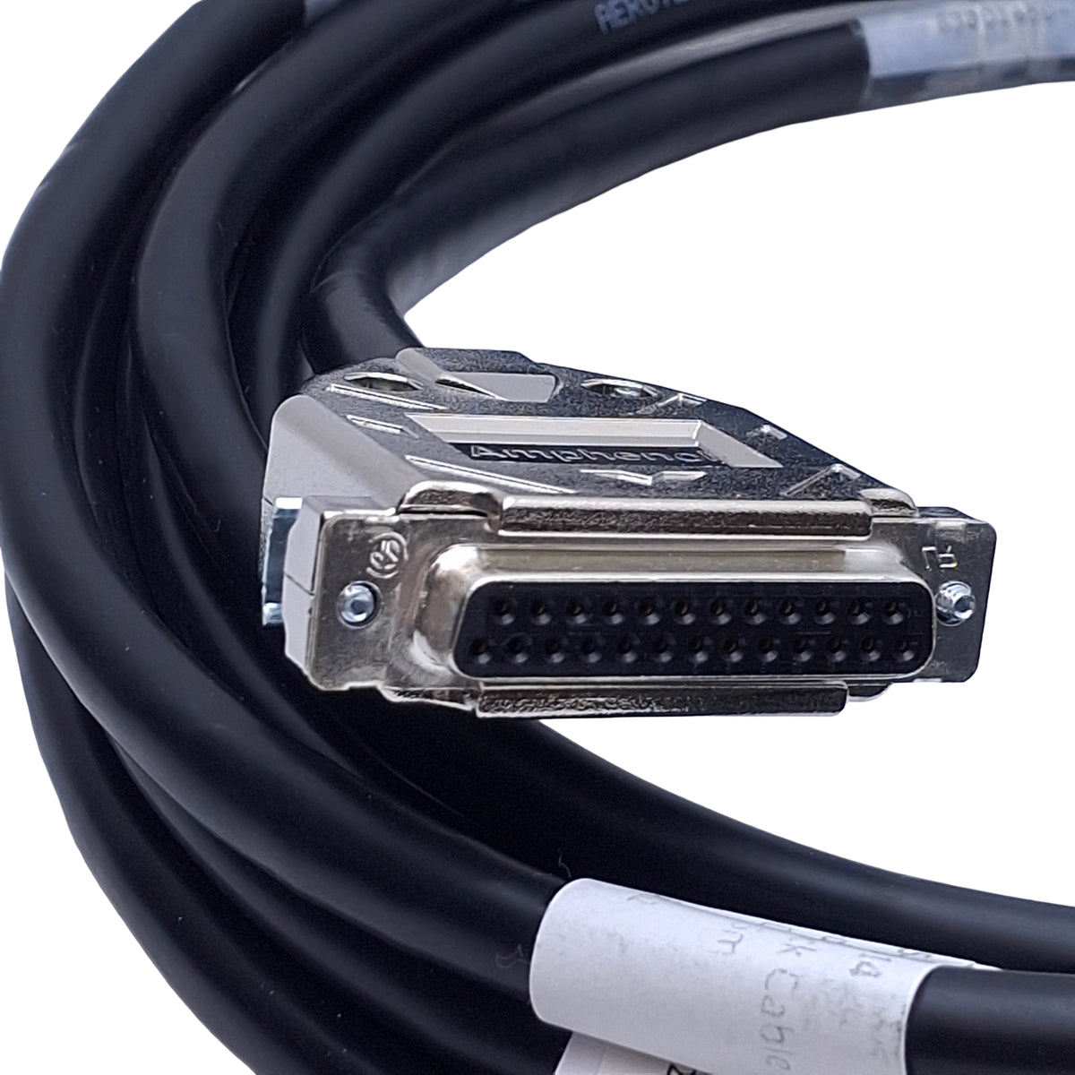 Used Aerotech C165011-50 NDrive Brushless Motor Encoder Feedback Cable, 5m, 25-pin