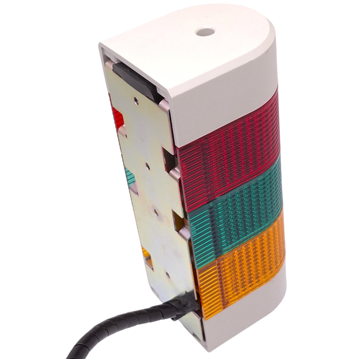 Used Patlite WME-302AFB-RYG Light Tower, 3-Tier Red Amber Green, ø80.2mm 24VAC/DC
