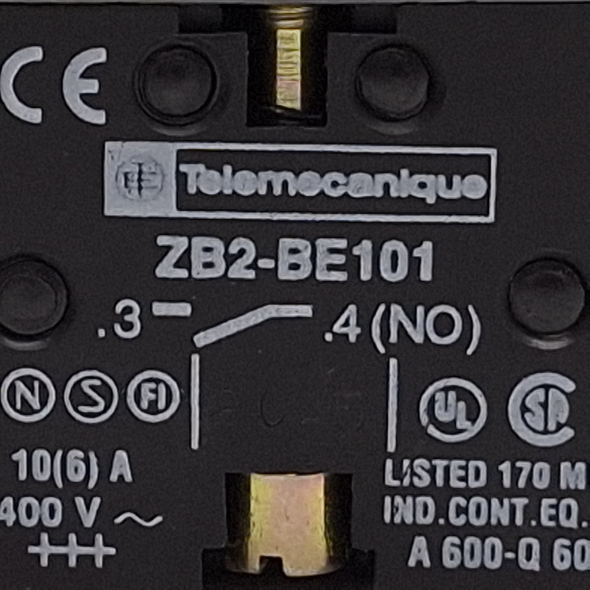 Used Telemecanique XB2BG03C Key Selector Switch, 3-Position, 2NO, 10A 400VAC