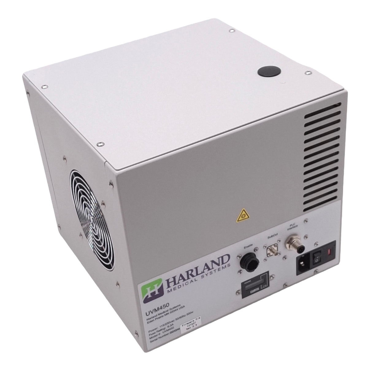 Used Harland UVM450 UV Lamp Curing Module for RDX-XL/PCX/IDX Dip-Coating, 230VAC 500W