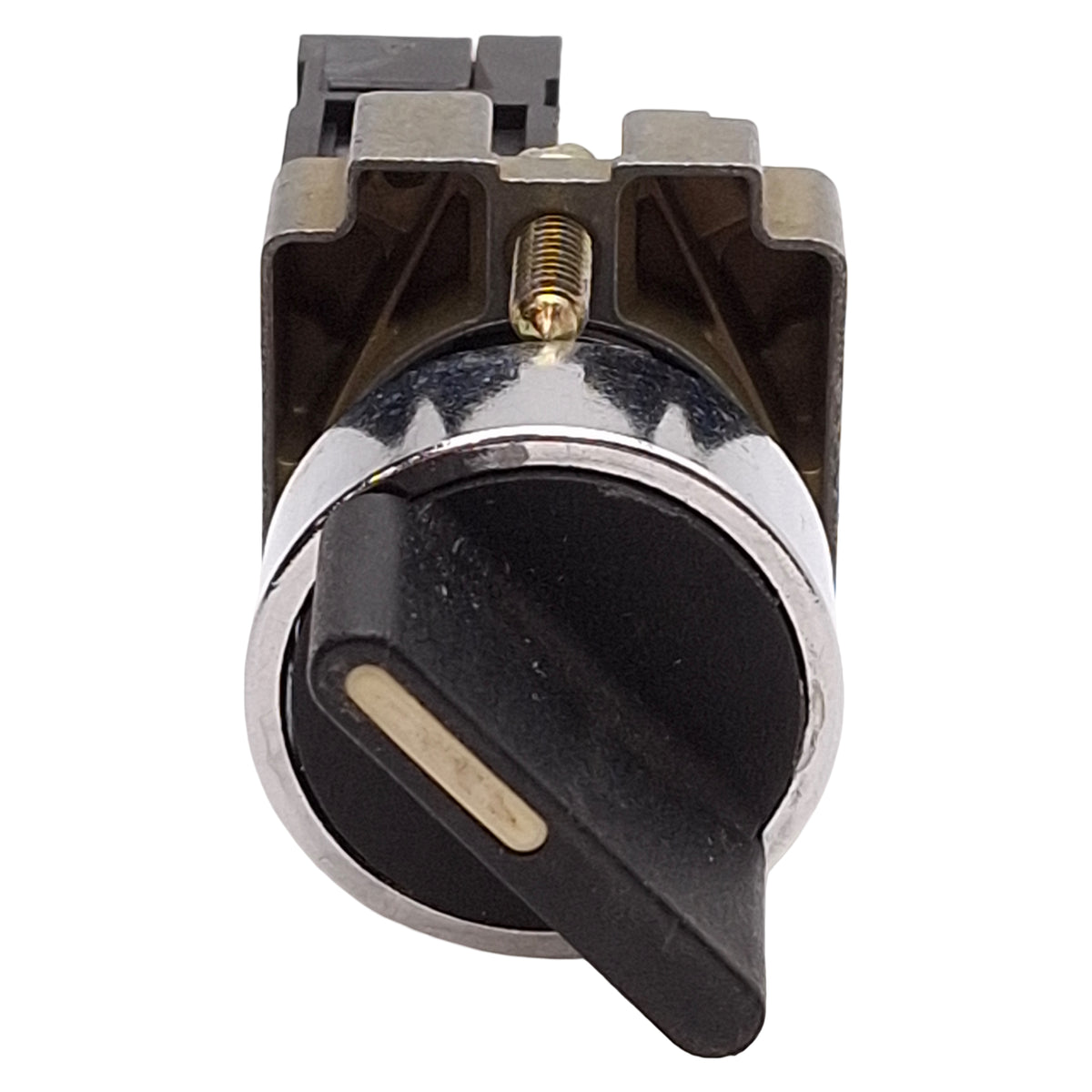 Used Telemecanique XB2BD21C Selector Switch, 2-Position, Black, 1NO, 10A 400VAC