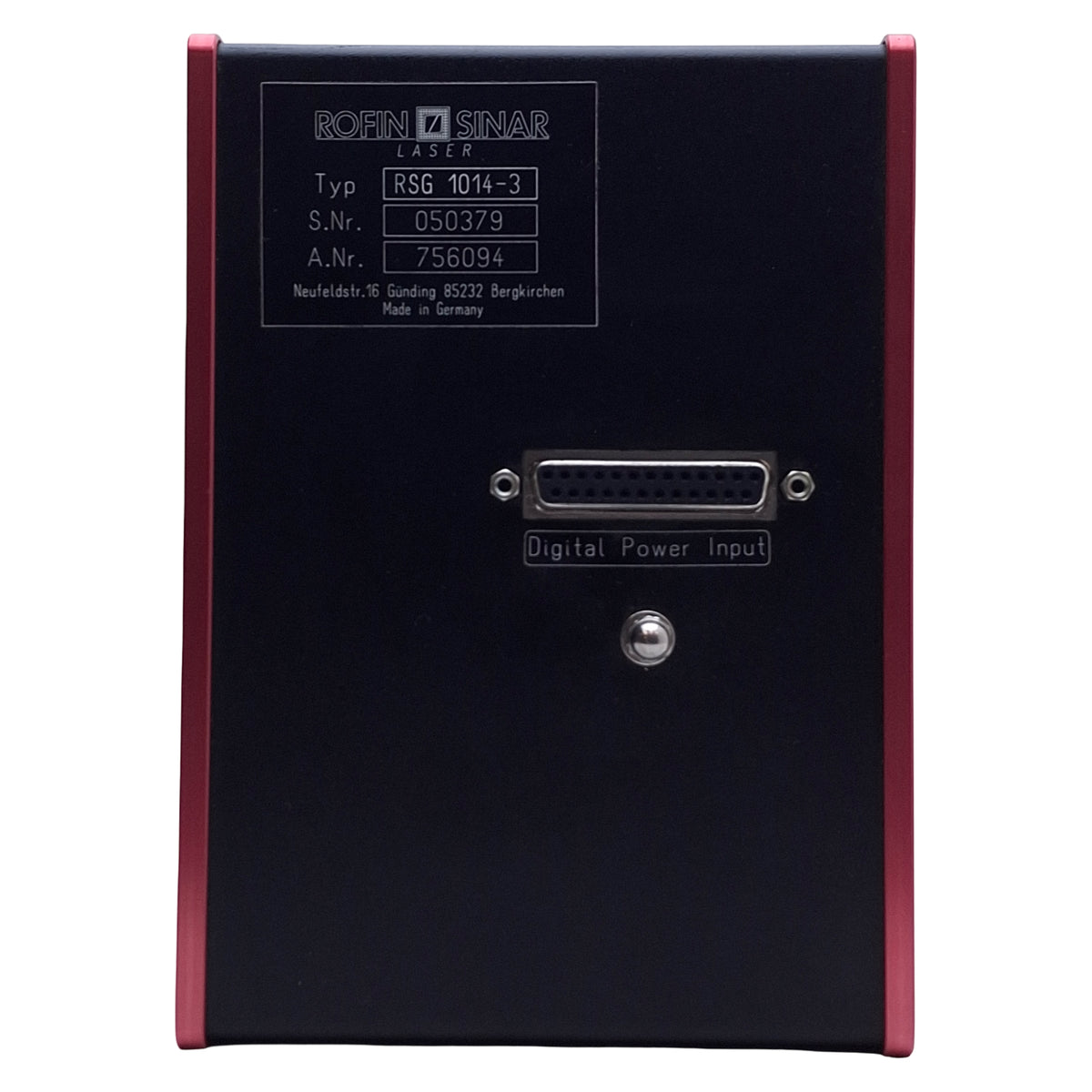 Used Rofin Sinar RSG 1014-3 XY Laser Beam Projector/Scanner Head For RS-MARKER 100D