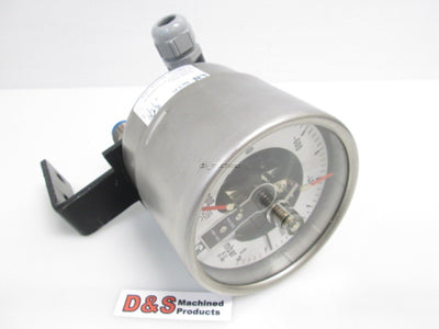 Used Bitherma Franz Wagner & Sohn S21 Bimetal -1000 to -0 Pressure Gauge w/ Alarm
