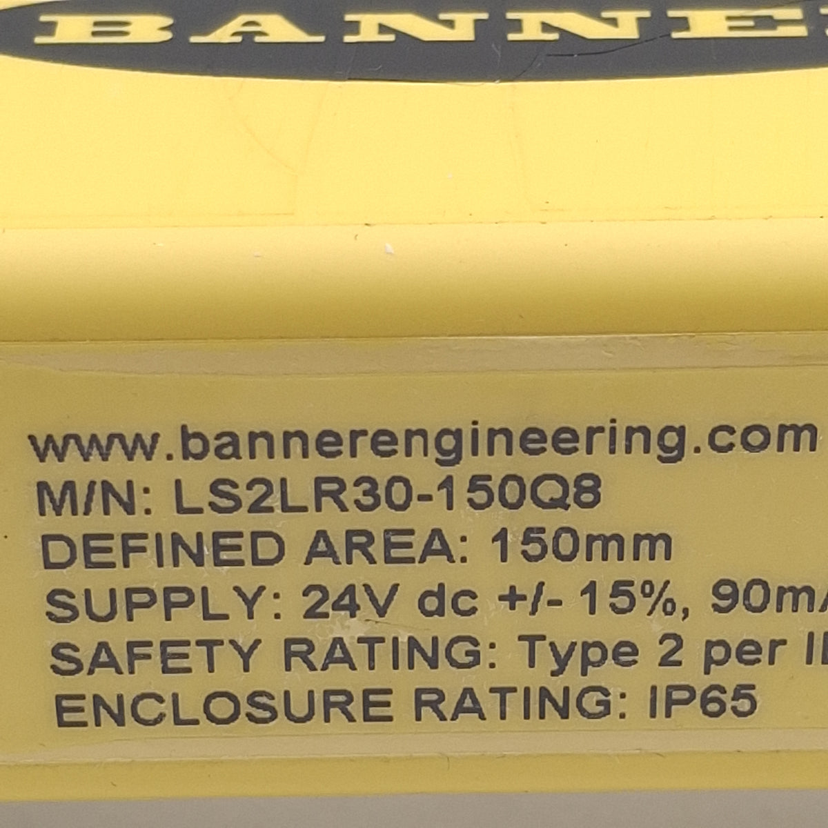Used Banner LS2E30-150Q8 / LS2LR30-150Q8 EZ-Screen Light Curtain Emitter & Receiver