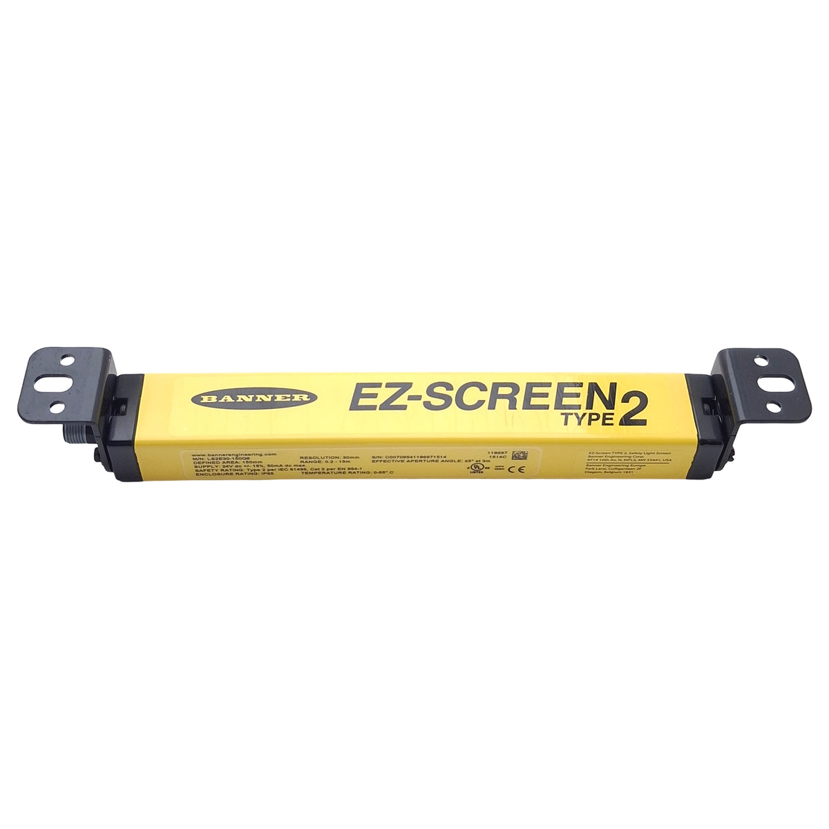 Used Banner LS2E30-150Q8 / LS2LR30-150Q8 EZ-Screen Light Curtain Emitter & Receiver