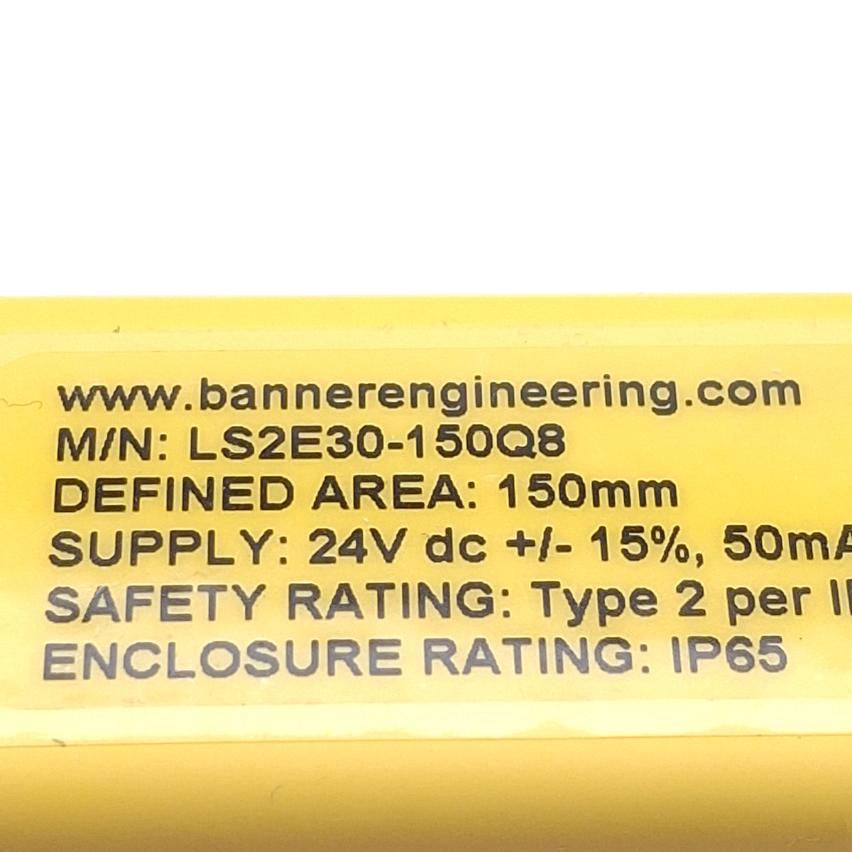 Used Banner LS2E30-150Q8 / LS2LR30-150Q8 EZ-Screen Light Curtain Emitter & Receiver