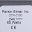 Used Perkin Elmer OTFI-0100 LED Fiber Optic Illuminator 24VDC 65W, ø22mm Output