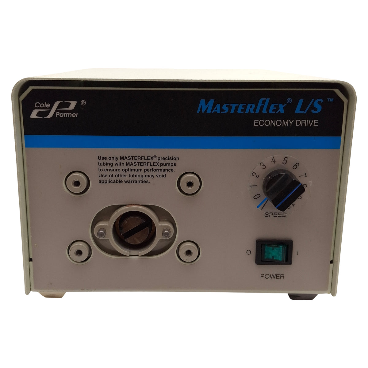 Used Cole Parmer 7554-90 MasterFlex L/S Peristaltic Pump Drive 1/20HP, 600rpm, 115VAC
