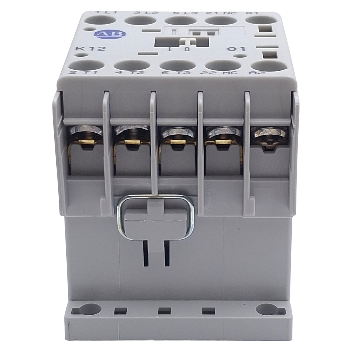Used Allen Bradley 100-K12ZJ01 Contactor, 4-Pole 3NO/1NC, 12A 460/480VAC, 24VDC Coil