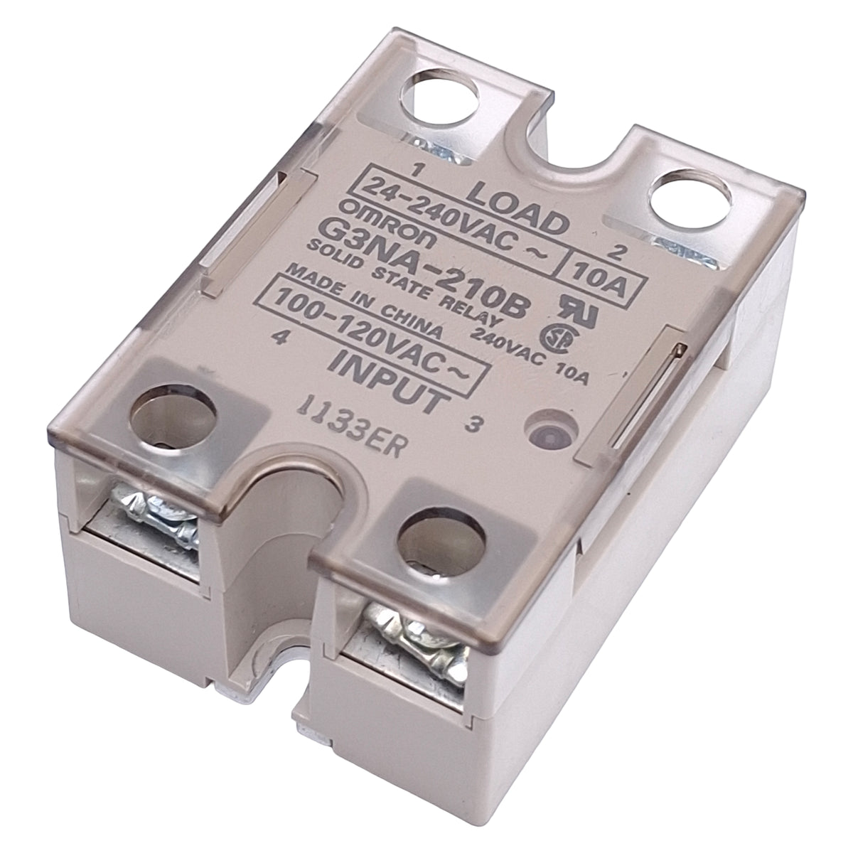 Used Omron G3NA-210B-UTU AC100-240 Solid State Relay 100-240VAC In, 24-240VAC Out