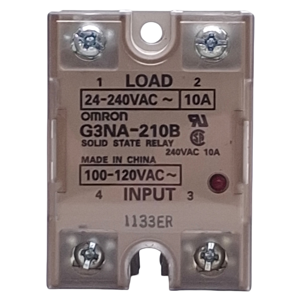 Used Omron G3NA-210B-UTU AC100-240 Solid State Relay 100-240VAC In, 24-240VAC Out