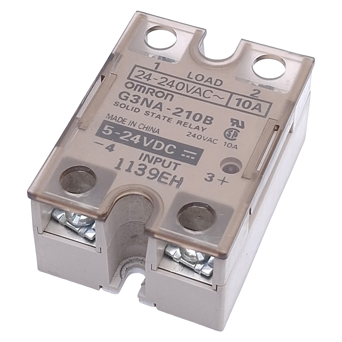 Used Omron G3NA-210B-UTU DC5-24 Solid State Relay 100-240VAC In, 5-24VDC Out, 10A