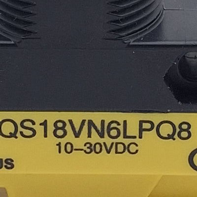 Used Banner QS18VN6LPQ8 Photoelectric Sensor, NPN, 3.5m Range, 10-30VDC, 4-Pin M12