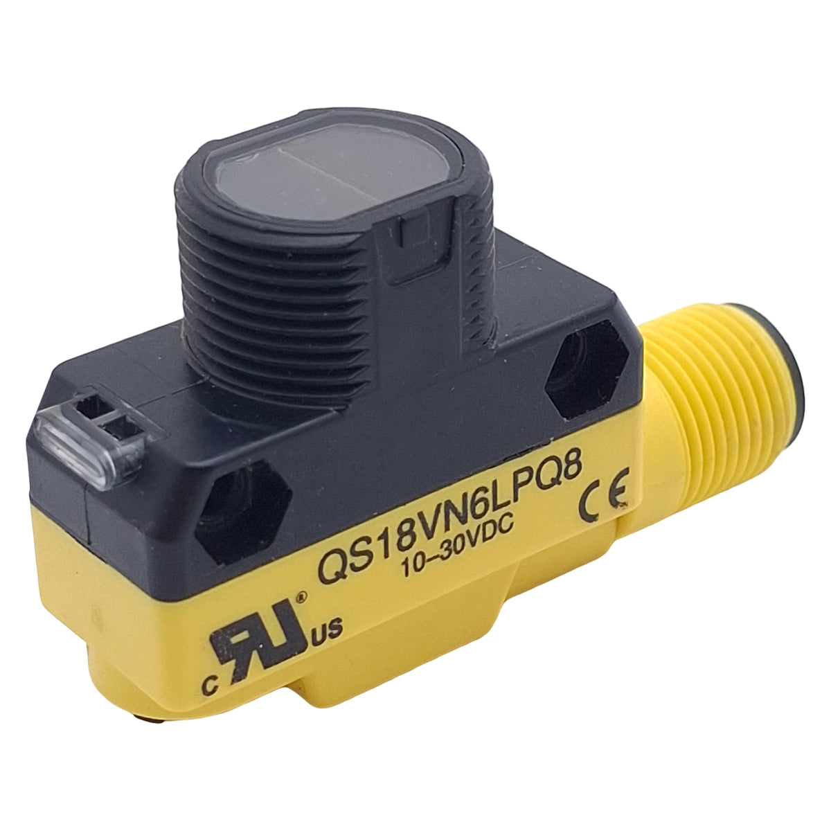 Used Banner QS18VN6LPQ8 Photoelectric Sensor, NPN, 3.5m Range, 10-30VDC, 4-Pin M12