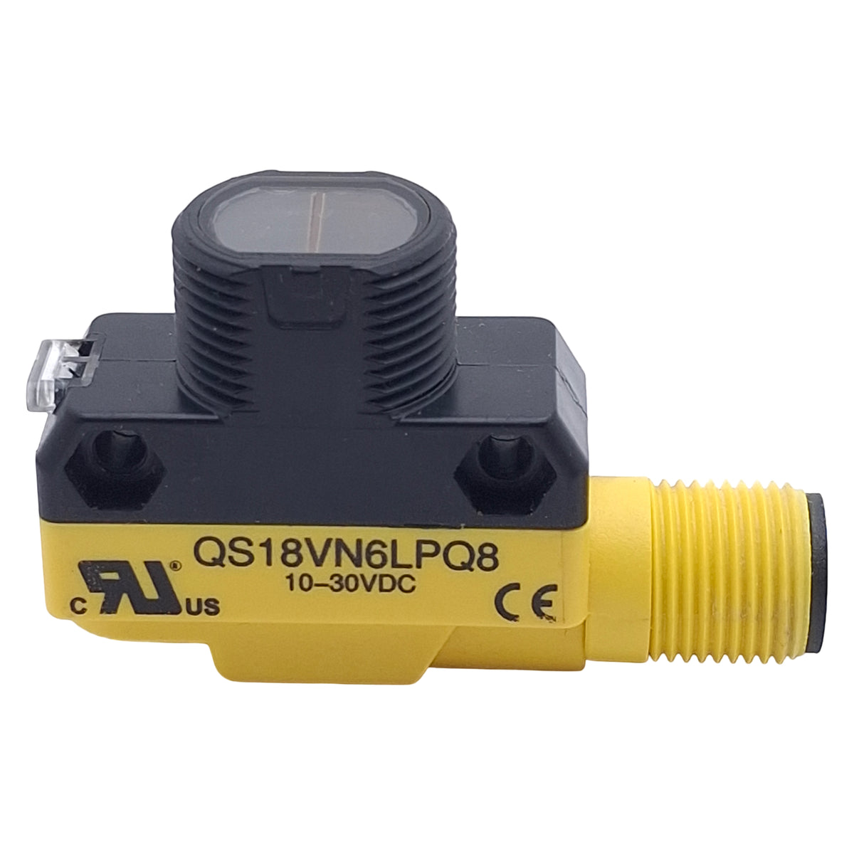 Used Banner QS18VN6LPQ8 Photoelectric Sensor, NPN, 3.5m Range, 10-30VDC, 4-Pin M12