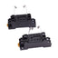 New Lot of 2 Omron PYF08A-E Relay Sockets, 8-Pin, 7A 250VAC Max, DIN Rail
