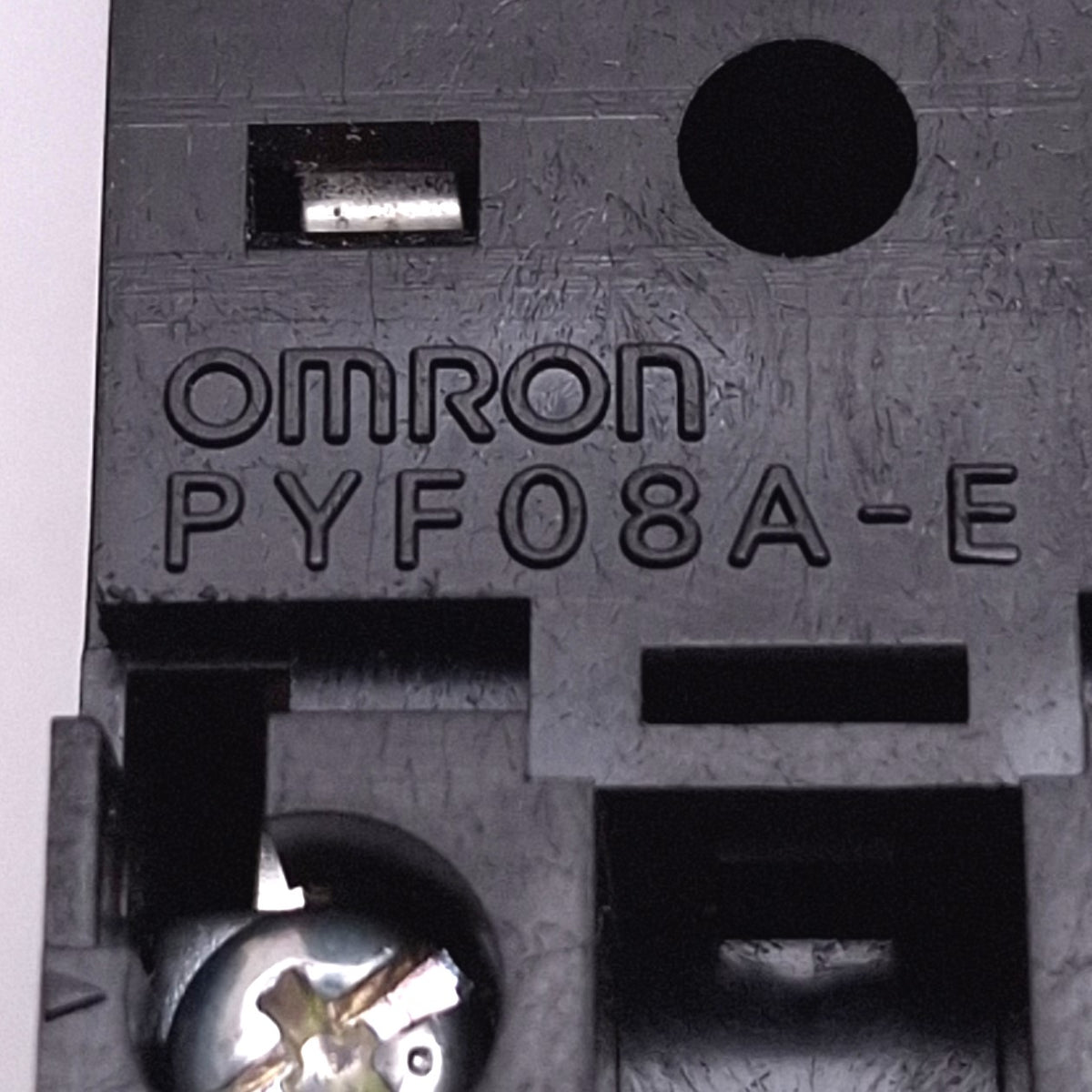 New Lot of 2 Omron PYF08A-E Relay Sockets, 8-Pin, 7A 250VAC Max, DIN Rail