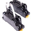 New Lot of 2 Omron PYF08A-E Relay Sockets, 8-Pin, 7A 250VAC Max, DIN Rail