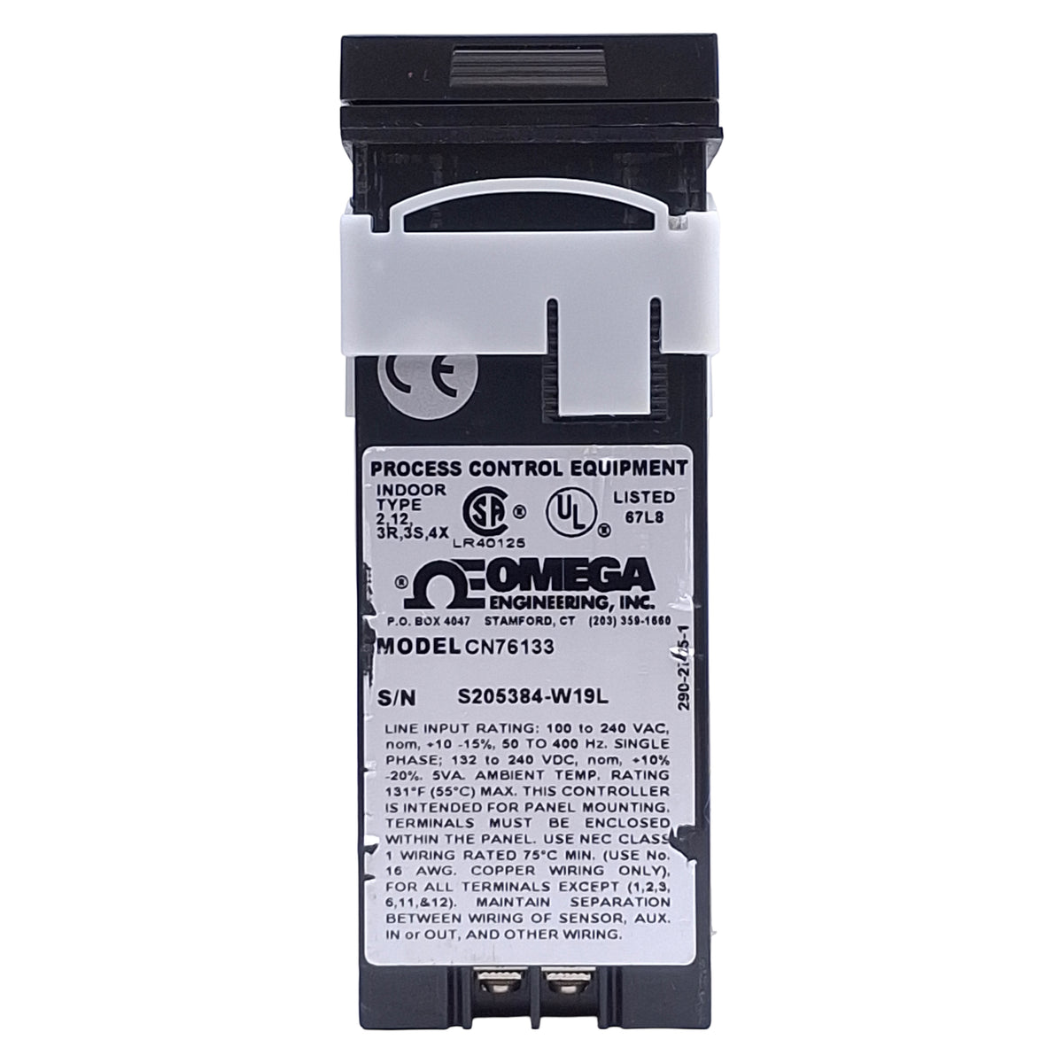Used Omega CN76133 Universal Temperature/Process Controller, 100-240VAC, 1/16 DIN
