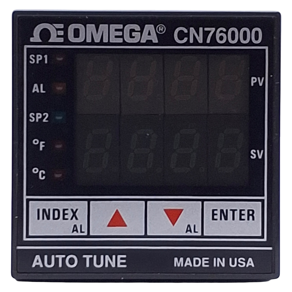 Used Omega CN76133 Universal Temperature/Process Controller, 100-240VAC, 1/16 DIN