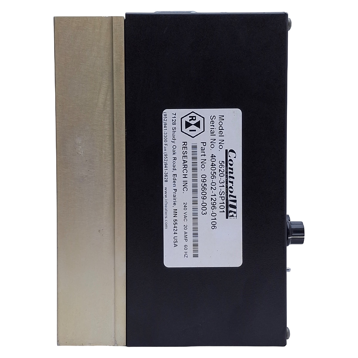 Used Control IR 5620-31-SP101 SCR Power Controller 240VAC Line, 10A, External Contact