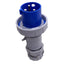 Used Eaton AH360P6W Pin and Sleeve Plug, 2-Pole 3-Wire Male, 60A 250VAC Max