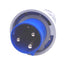 Used Eaton AH360P6W Pin and Sleeve Plug, 2-Pole 3-Wire Male, 60A 250VAC Max