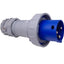 Used Eaton AH360P6W Pin and Sleeve Plug, 2-Pole 3-Wire Male, 60A 250VAC Max