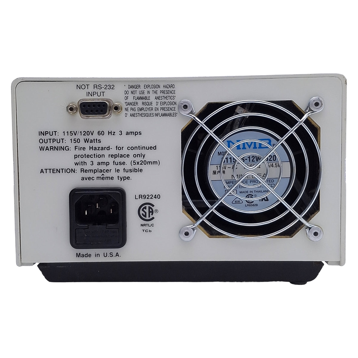 Used Leeds 8300./14 Fiber Optic Light Source Illuminator EKE Lamp, 150W, 115-120VAC