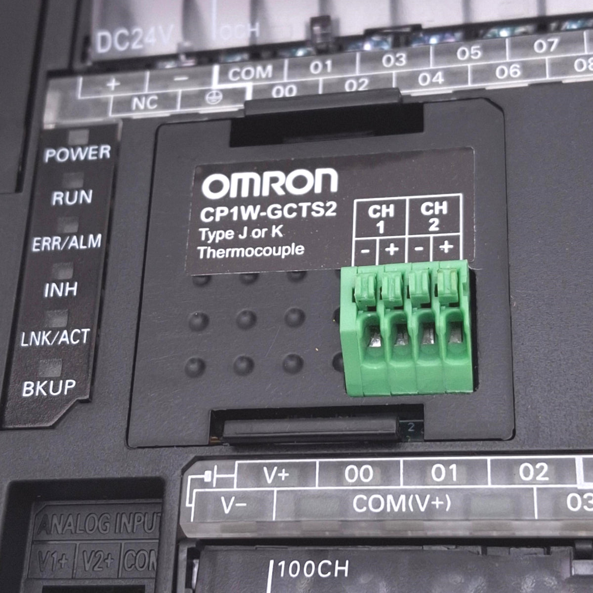 Used Omron CP1L-EL20DT1-D Programmable Controller w/ CP1W-GCTS2 Thermocouple Option