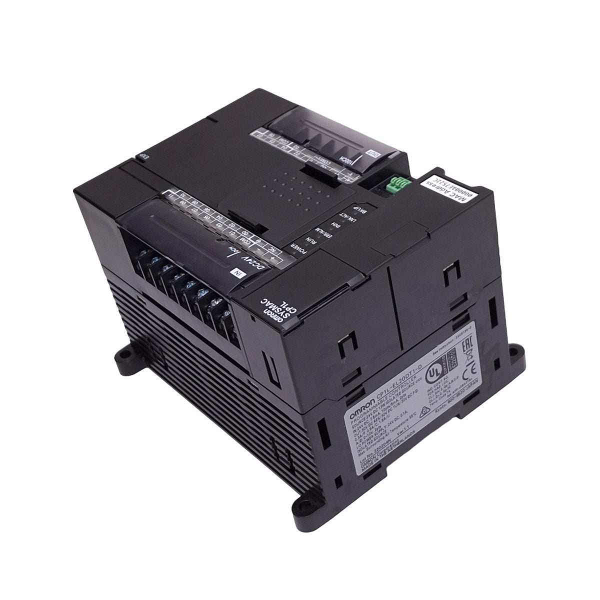 Used Omron CP1L-EL20DT1-D Programmable Controller, 20-Point I/O, Ethernet, 24VDC