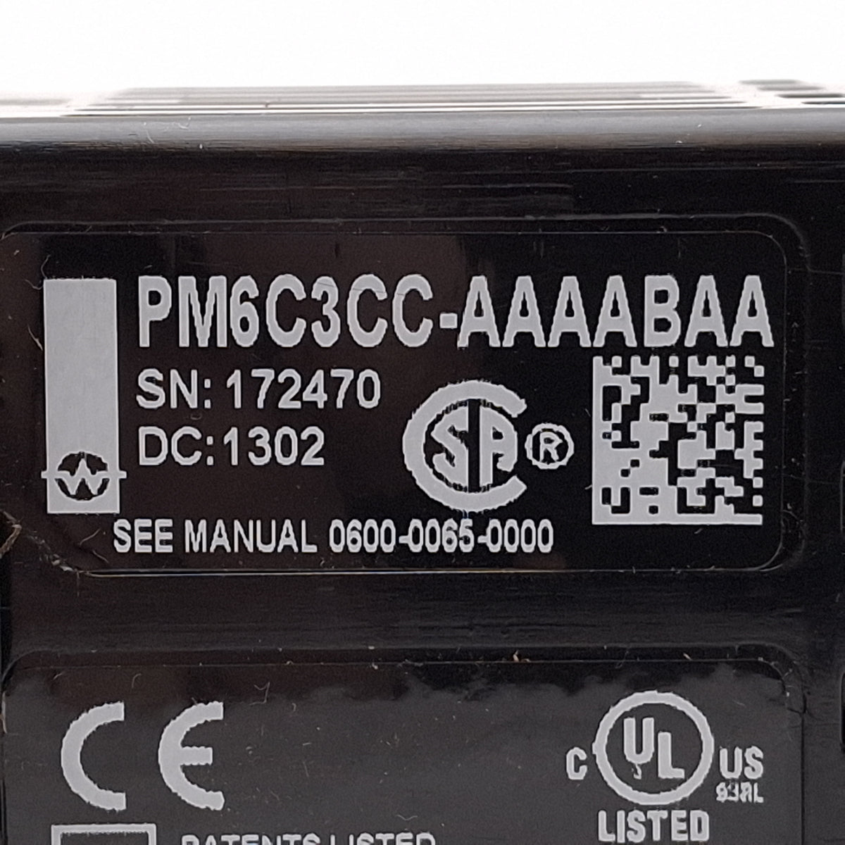 Used Watlow PM6C3CC-AAAABAA EZ-ZONE PM PID Controller, 24VAC/15-36VDC, 1/16 DIN