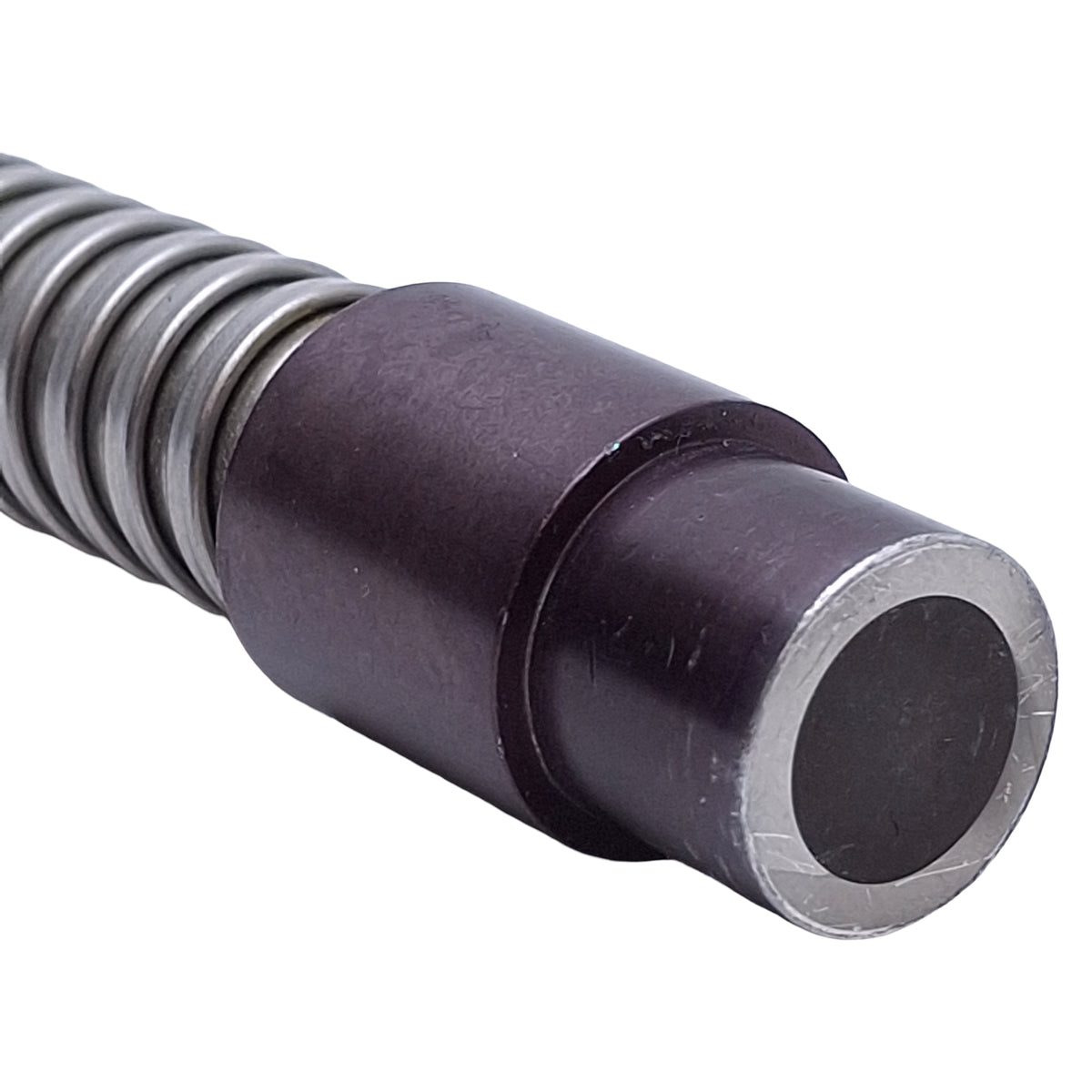 Used Microscope Fiber Optic Light Ring Guide ø5/8in Input, ø2in ID, 0.45in Bundle