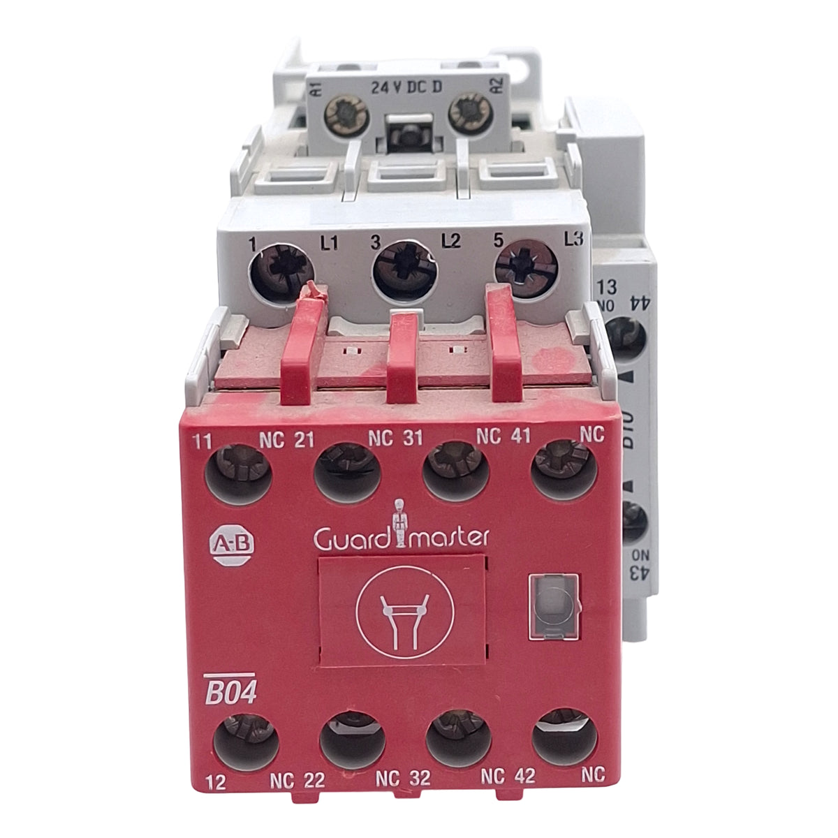 Used Allen Bradley 100S-C30DJ14C Safety Contactor, 3-Poles 3NO, 30A 400V, 24VDC Coil