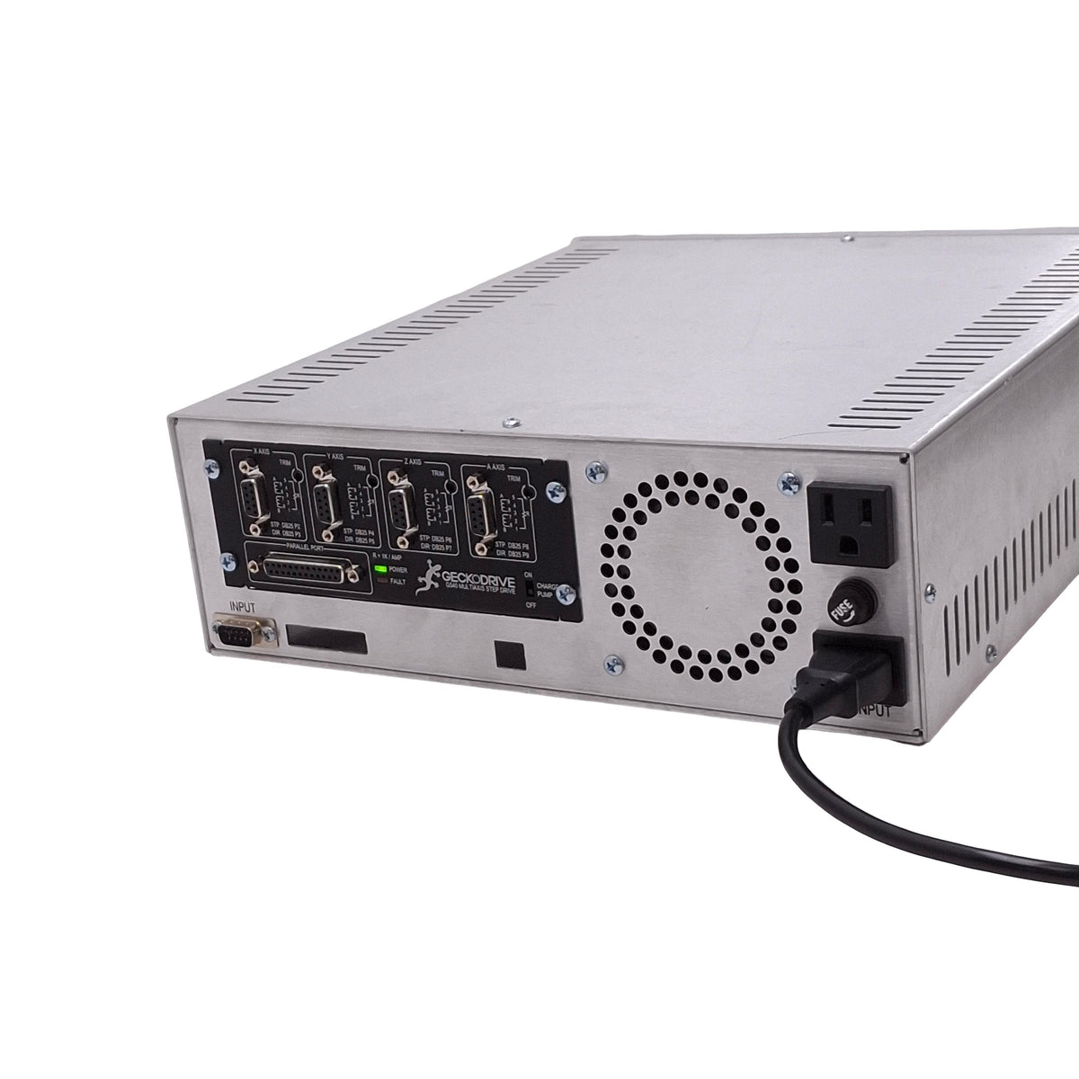 Used Geckodrive G540 CNC Controller w/ 120VAC Power Supply, 4-Axis Step Drive, E-Stop