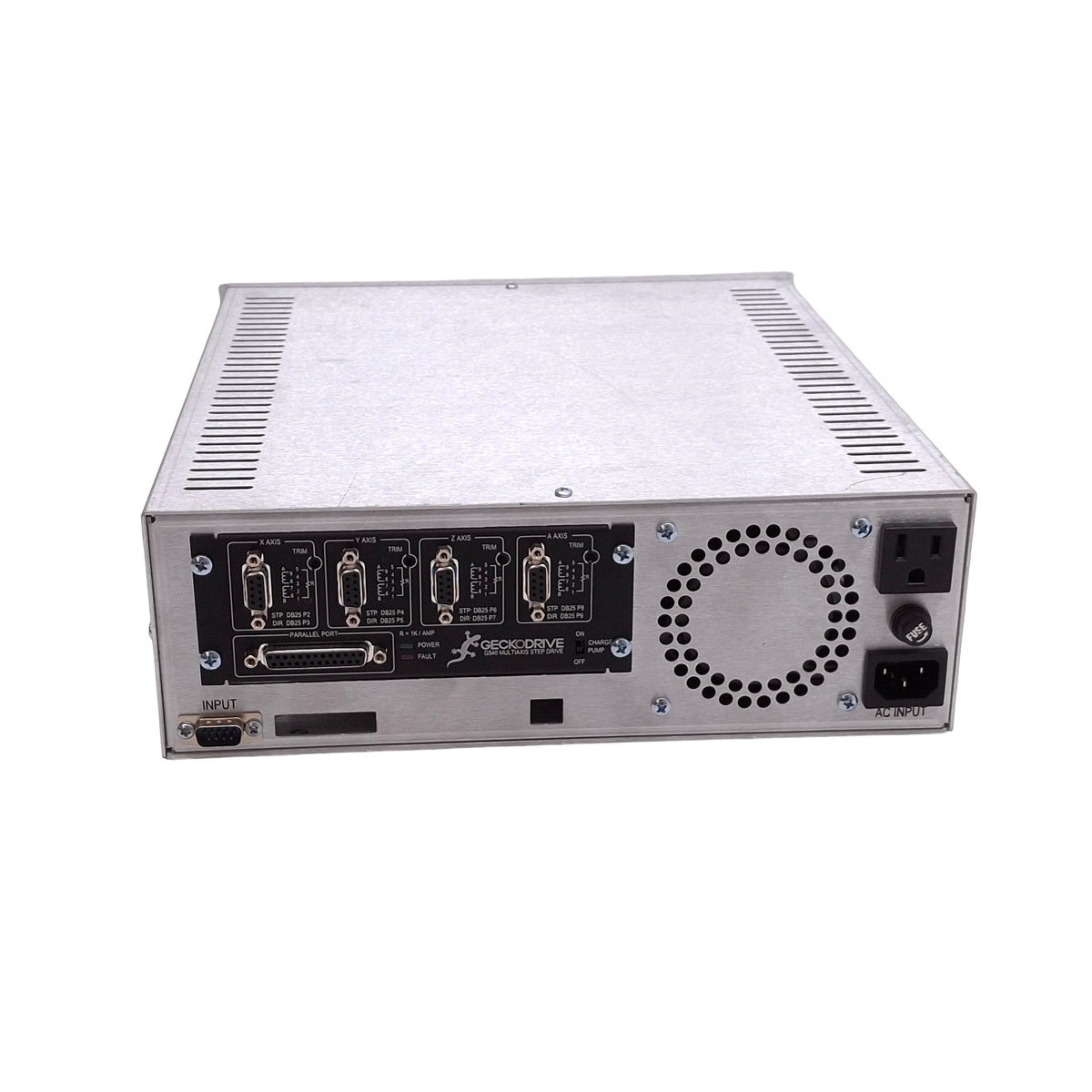 Used Geckodrive G540 CNC Controller w/ 120VAC Power Supply, 4-Axis Step Drive, E-Stop