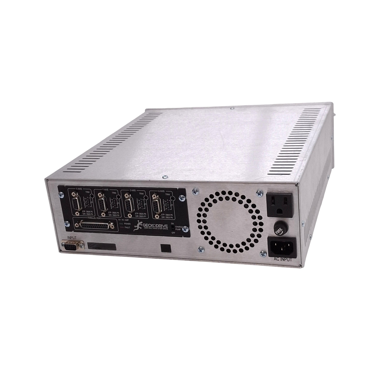 Used Geckodrive G540 CNC Controller w/ 120VAC Power Supply, 4-Axis Step Drive, E-Stop