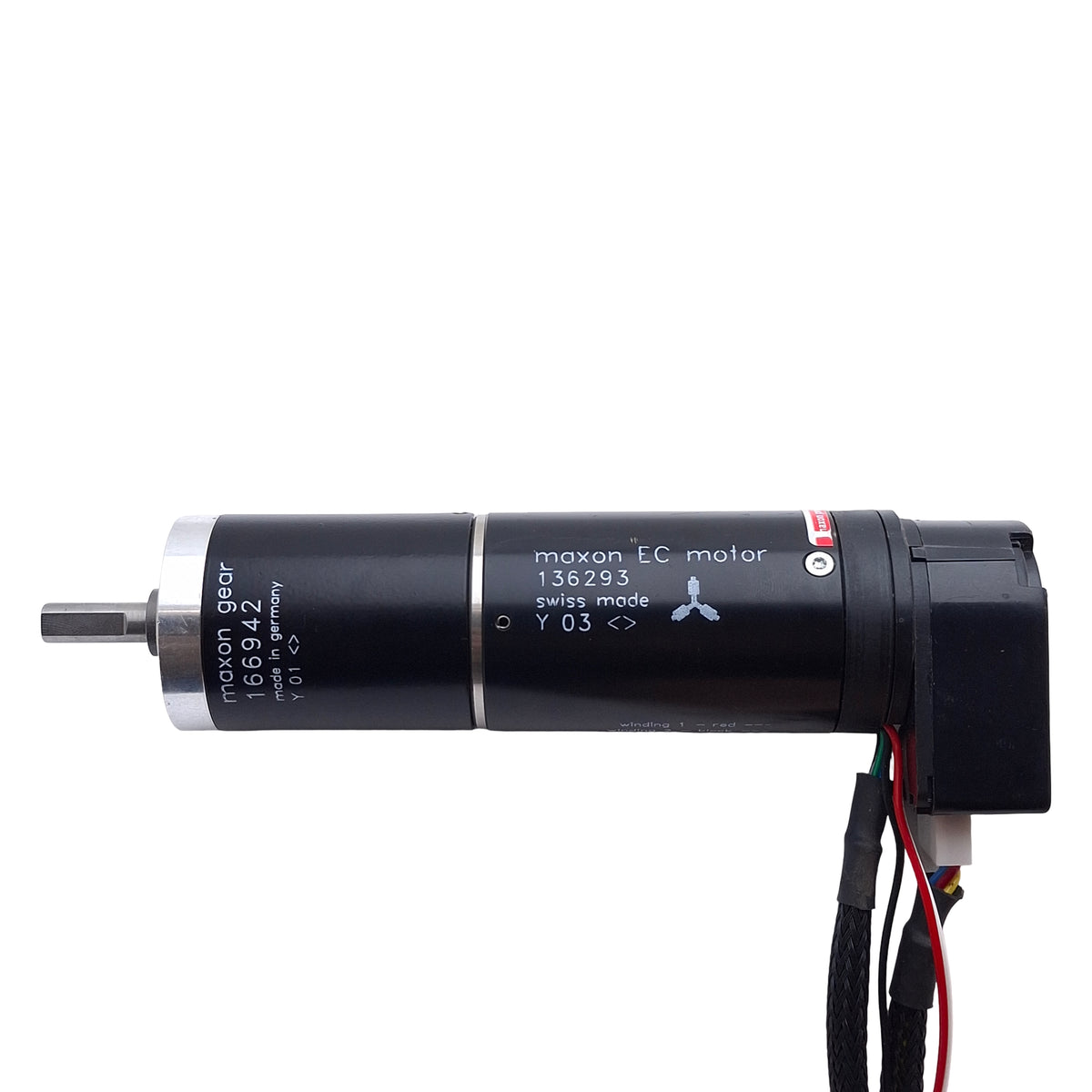 Used Maxon 166942 / 136293 Brushless Gearmotor, 86:1 Ratio, 24VDC, 6.0Nm, 8000rpm