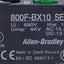 Used Lot of 3 Allen Bradley 800F-BX10 Contact Block, NO, 600V 10A, Screw Terminals