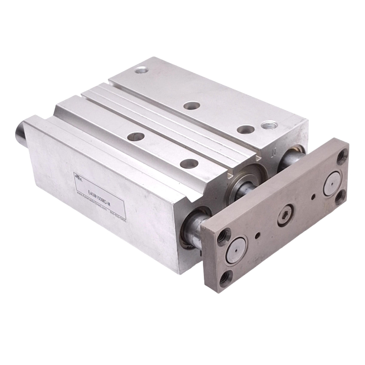 Used Nitra E40M100MD-M Guided Cylinder, 40mm Bore, 100mm Stroke, 1/8in NPT, 10bar Max